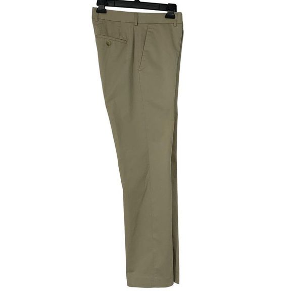 Mens Express Dress Khaki Pants Flat Size 32 x 30 Straight Leg Washable EUC 3006 - Picture 1 of 10